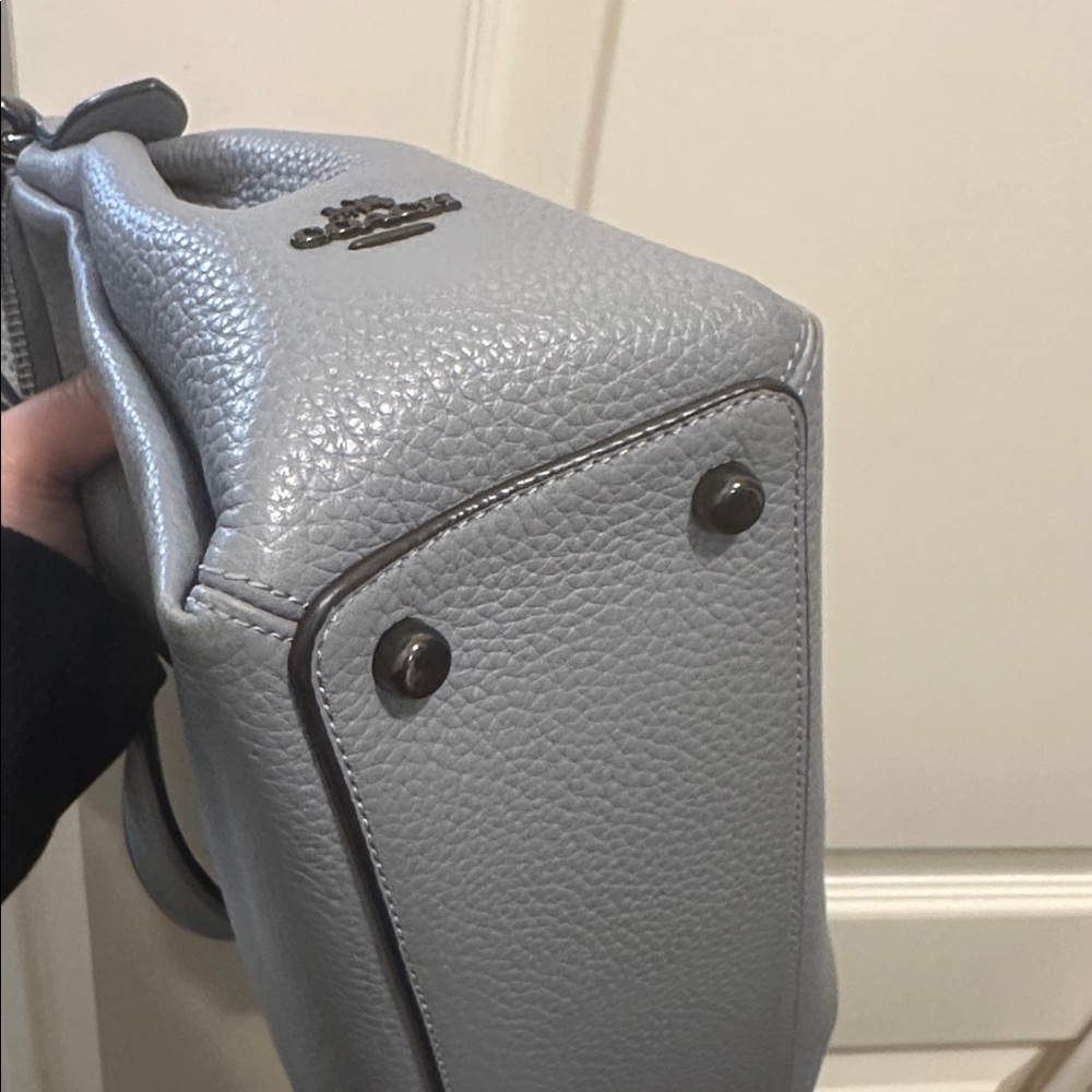 Coach Gray Leather Shoulder Bag - Picture 5 of 6